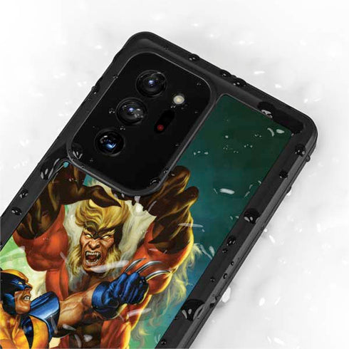 Marvel X-Men Wolverine Vs Sabretooth Galaxy Note20 Ultra 5G Waterproof Case